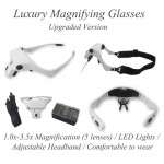 Magnifying Glasses Headset with Light